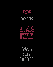 Star Fire - Meteor Dance 2 Title Screen